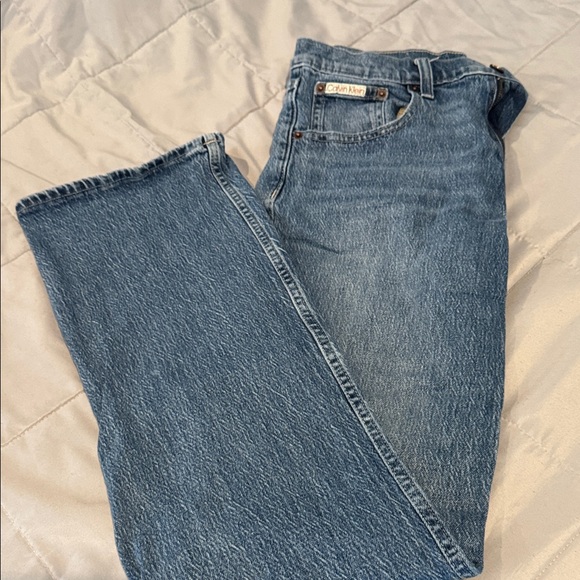 Calvin Klein Women's Denim Straight Leg Jeans - Picture 1 of 1